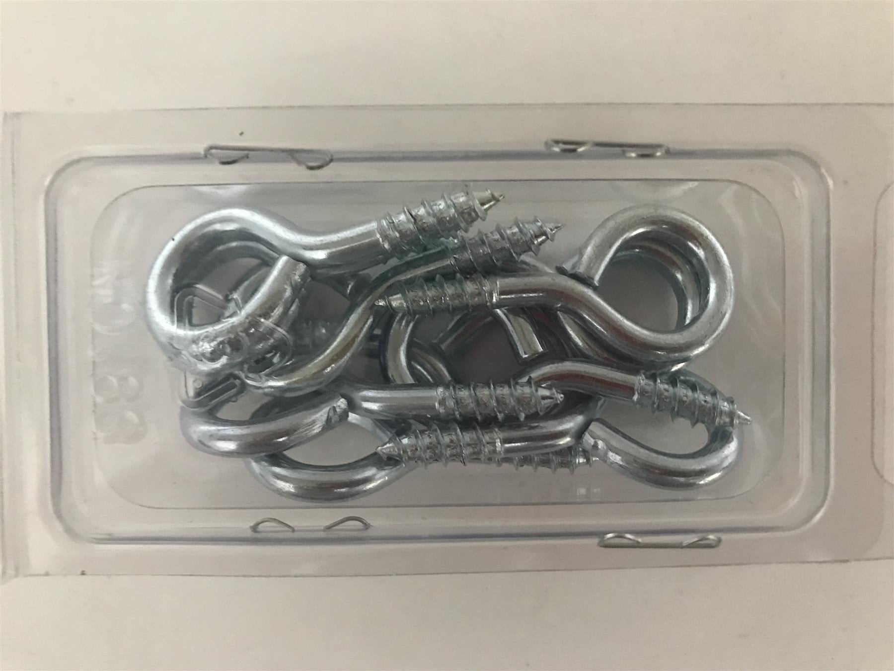 Screw In Eye Eyelet Hooks 45mm x 10g (Pack 10)