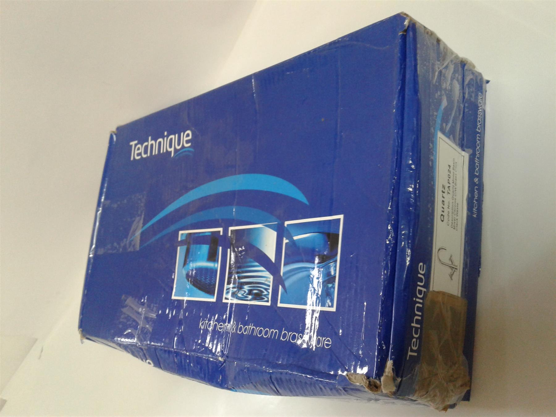 NEW TECHNIQUE QUARTZ MONO BASIN MIXER CHROME MODERN TAP - TAP024