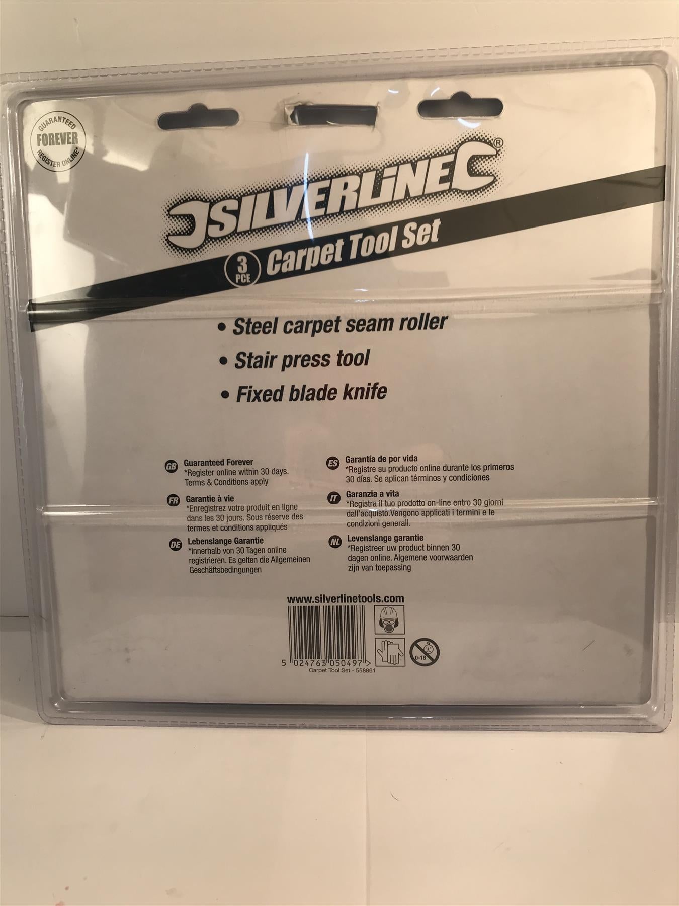 Silverline 3pc Carpet Tool Set 558861