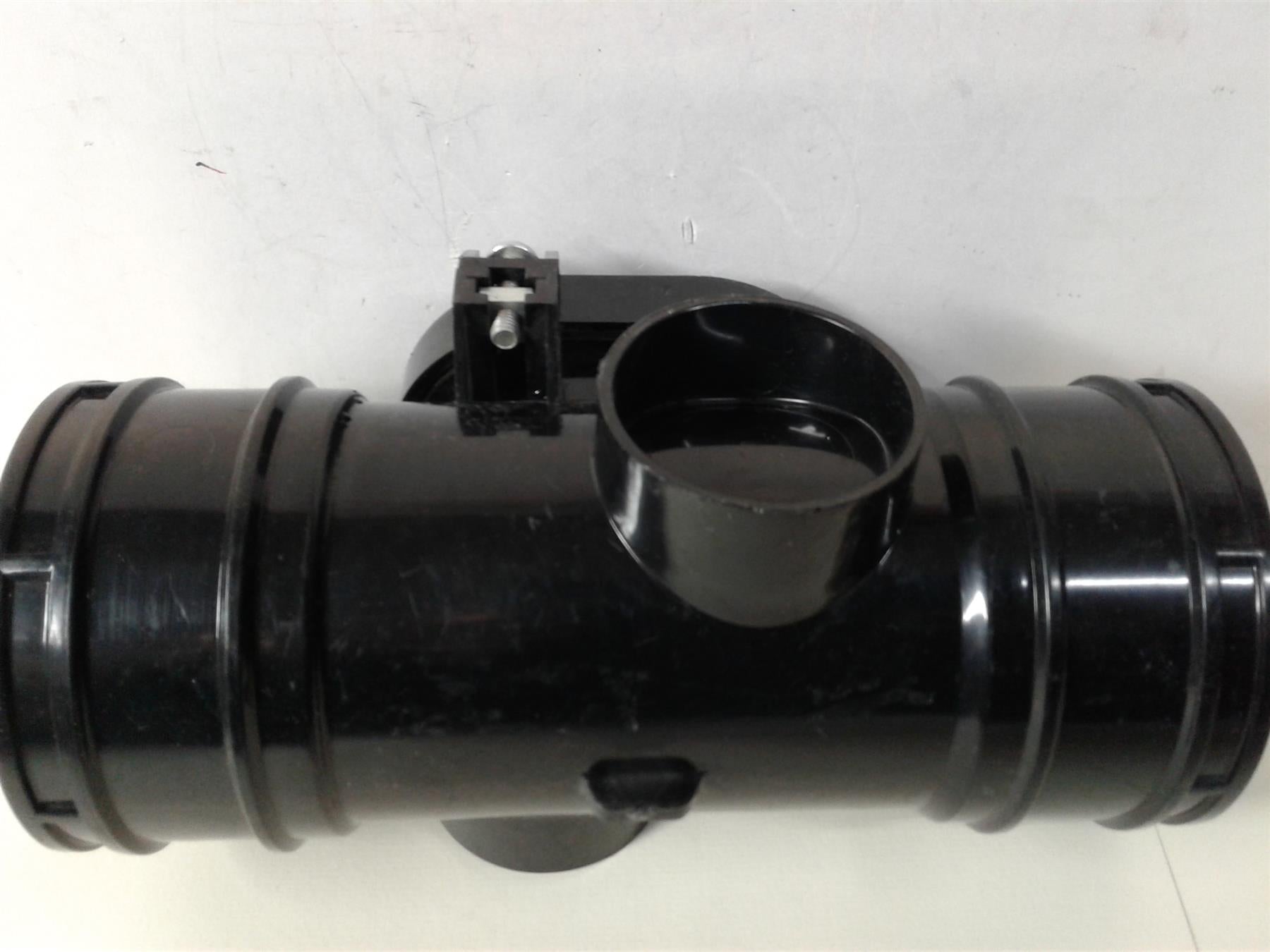 NEW Terrain 3" Access Soil Pipe Connector 82mm 2 Boss Horns 137.3 BLACK