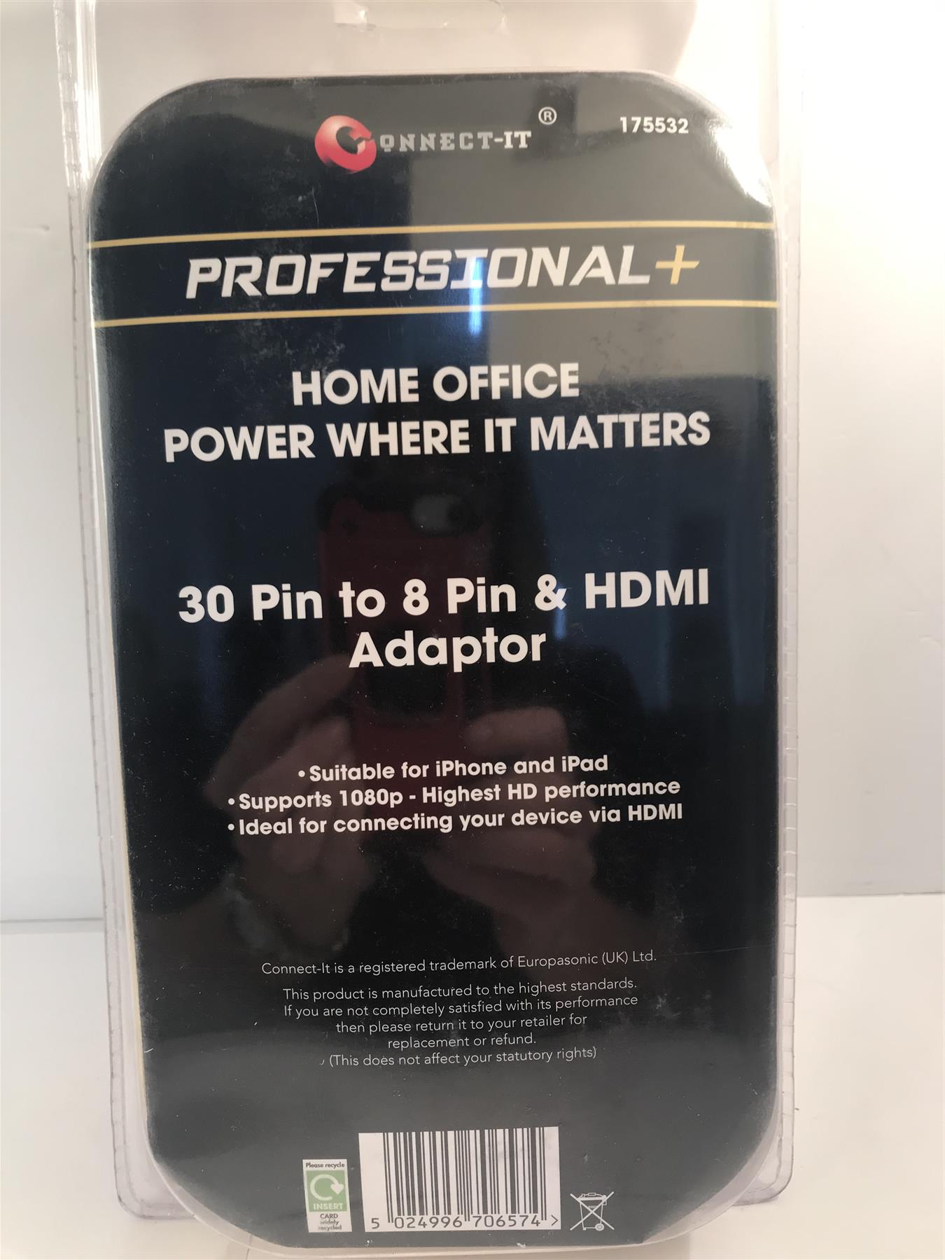 30 Pin to 8 Pin & HDMI Adaptor suitable for iPhone and iPad  175532