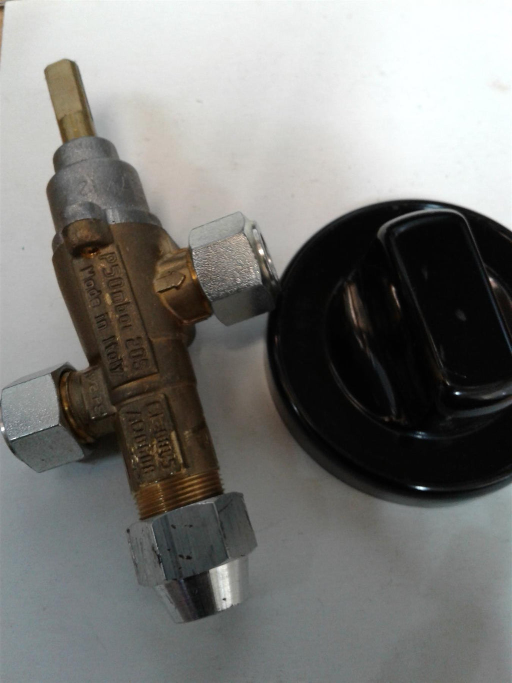 NEW PEL20S Safety Gas Control TAP Cock & BLACK Knob 10mm