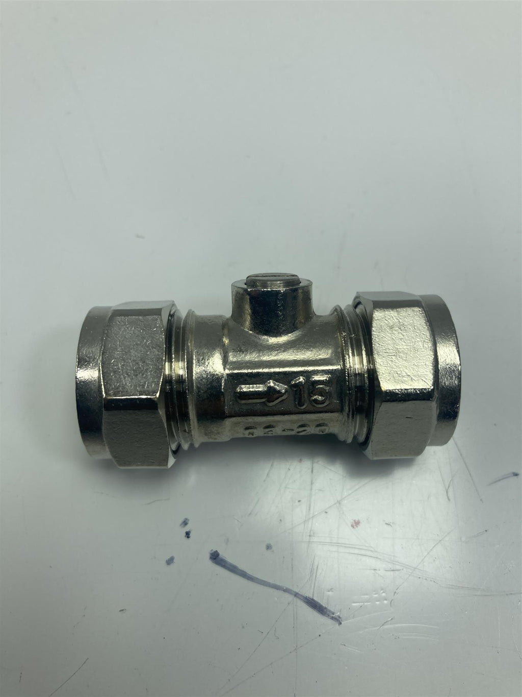 ISOLATING VALVE NP BRASS PLUMBRIGHT 15MM