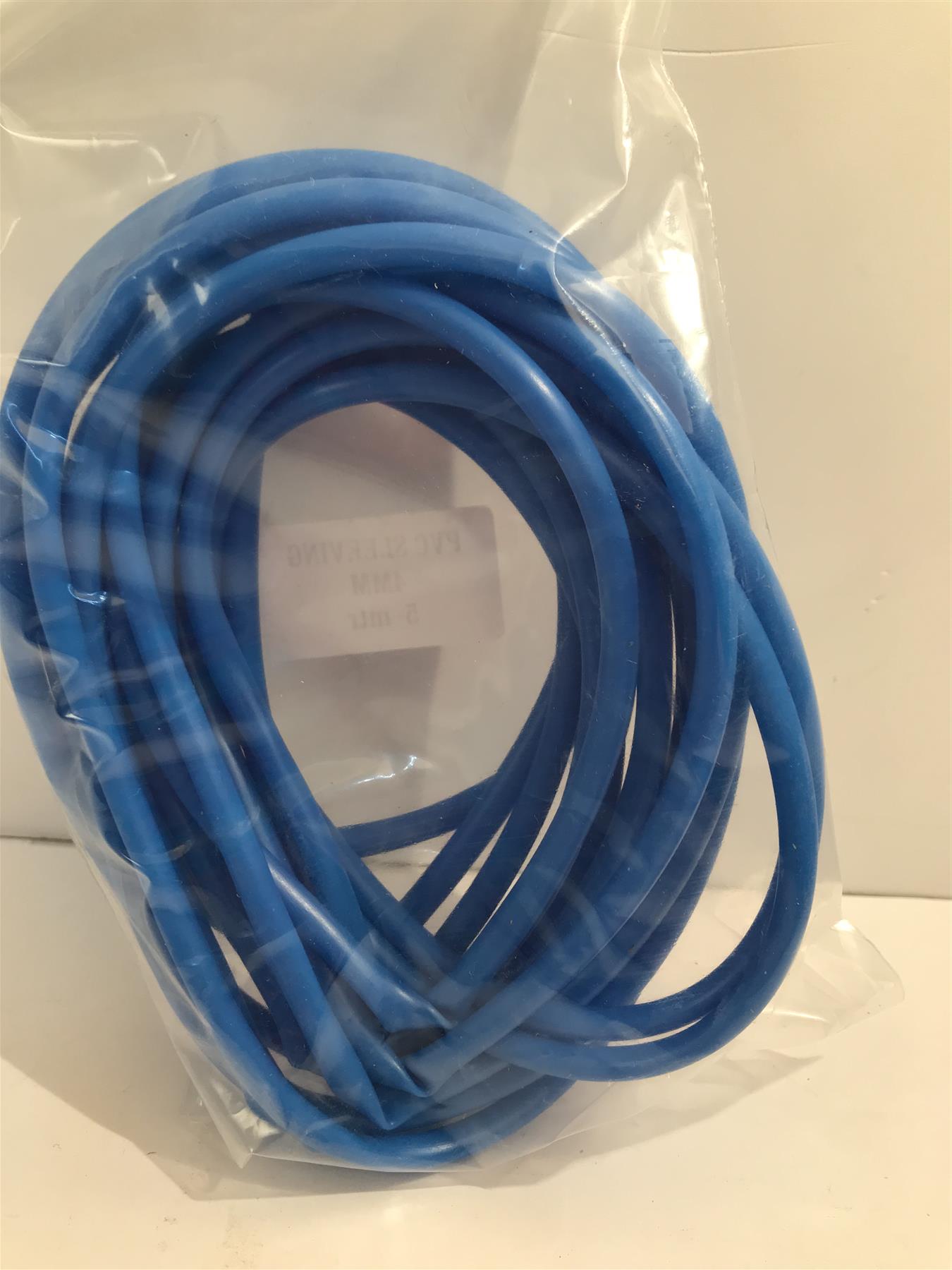 Blue PVC Sleeving 4mm x 5m