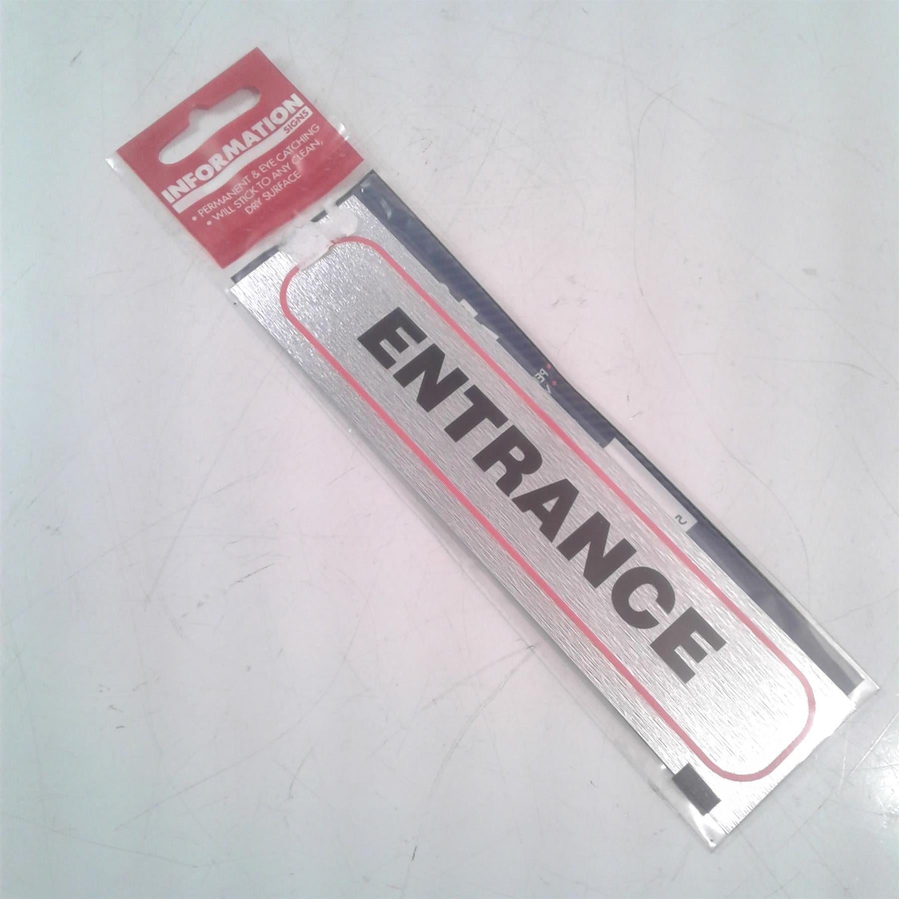 Entrance  Adhesive Sign