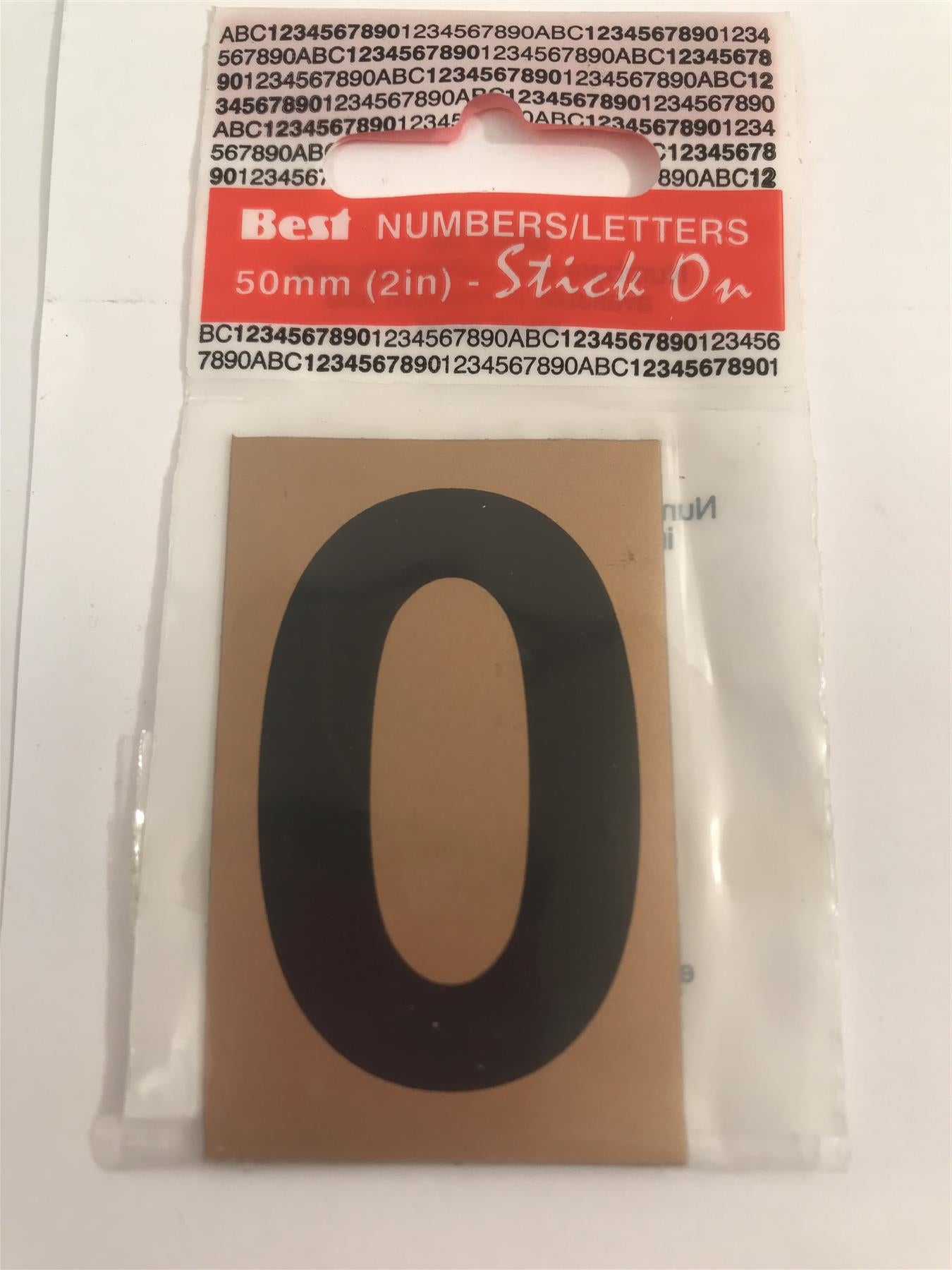 Best Gold/Black Letter O Self Adhesive 1" x 2"