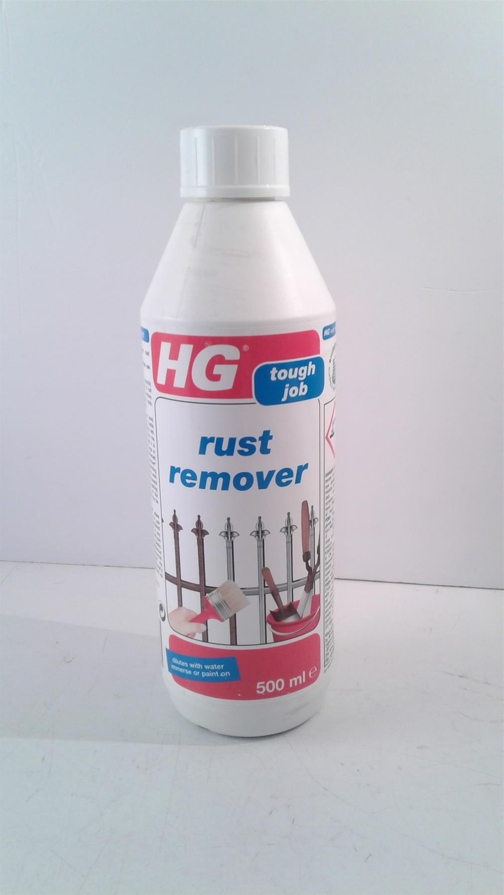 HG Tough Job Powerful Rust Remover 500ml - Dilutes With Water Immerse Or Paint