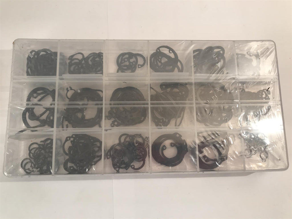 FIXMAN 225 PIECE CIRCLIP PACK CHEMICALLY BLACKENED STEEL