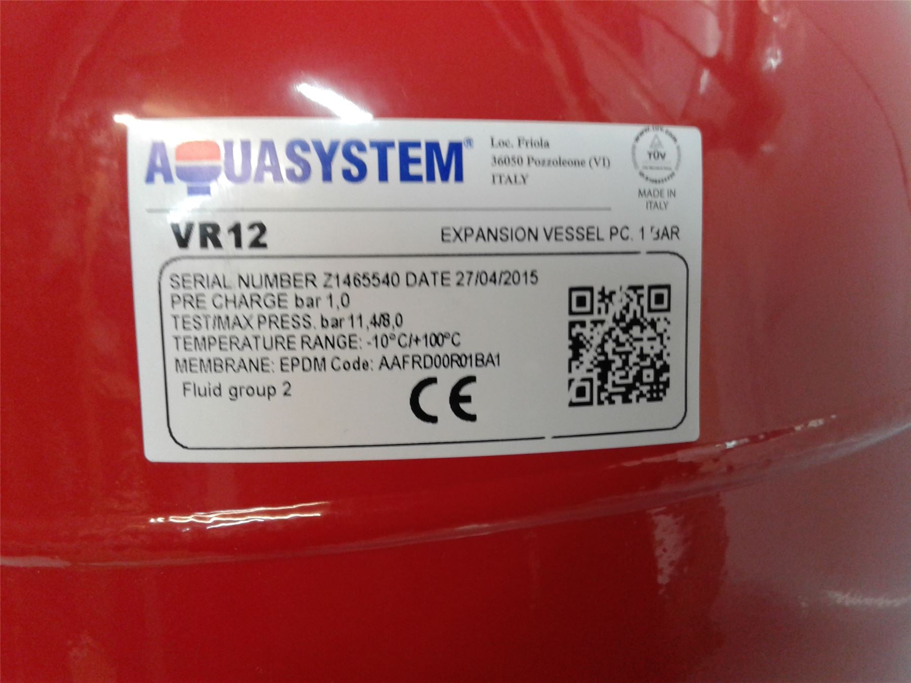 NEW POTTERTON HEATRAE SADIA MEGAFLOW SYSTEM FIT VESSEL 12L 95607066