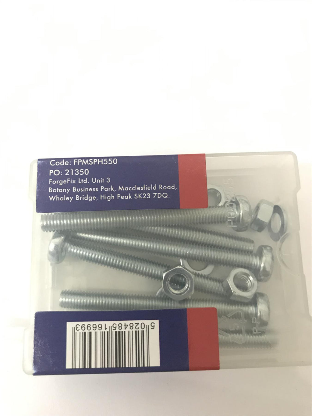 ForgeFix FPMSPH550 Machine Screw Pozi Pan Head ZP M5 x 50mm