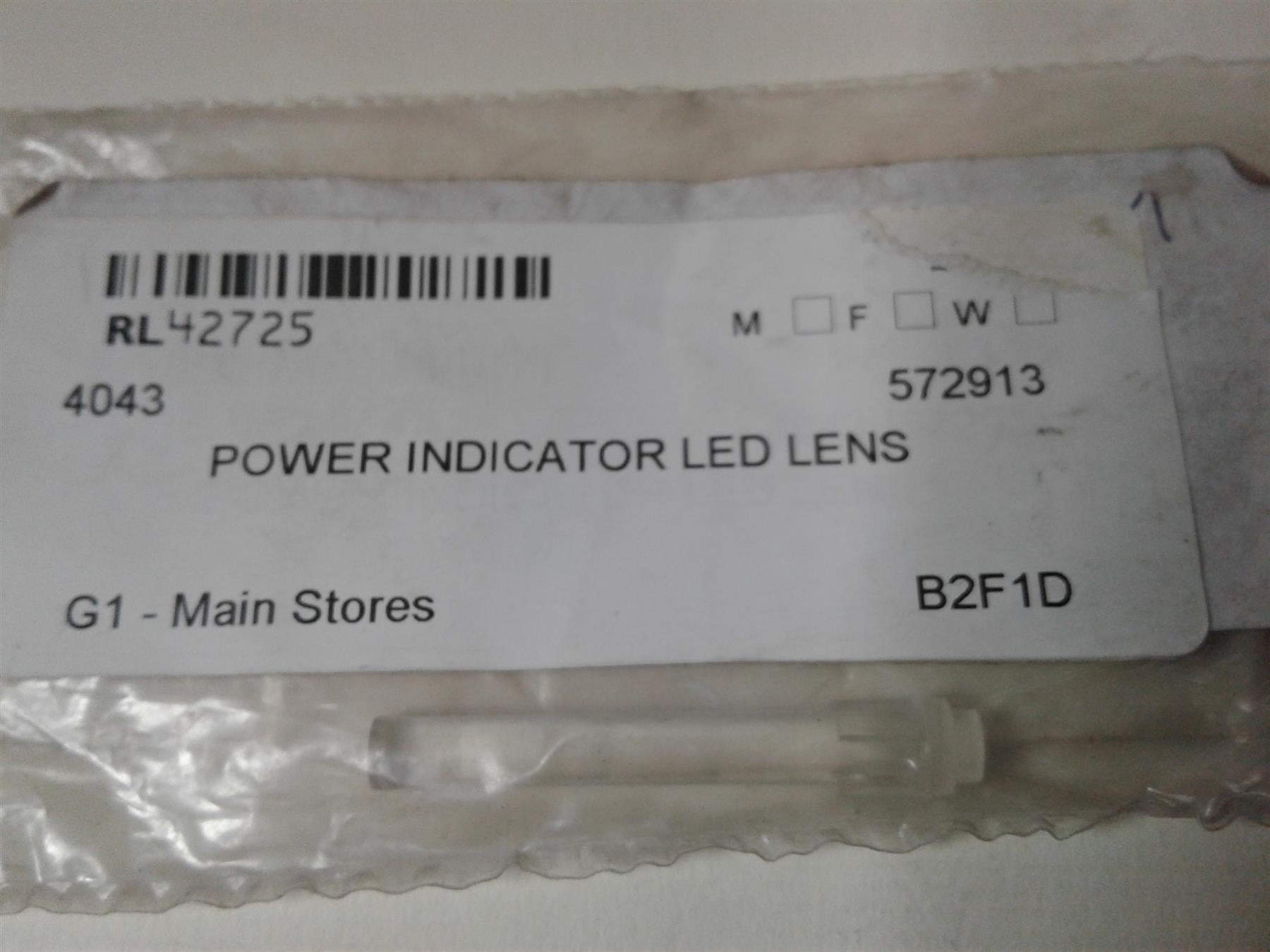 NEW Ariston MTS Power Indicator LED LENS CLEAR TUBE 572913