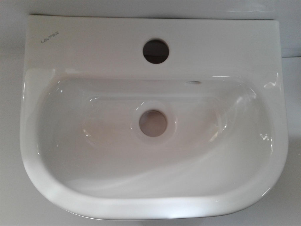 NEW LAUFEN HAND WASHBASIN RUNNING OBJECT - 35 X 27CM WHITE 15063