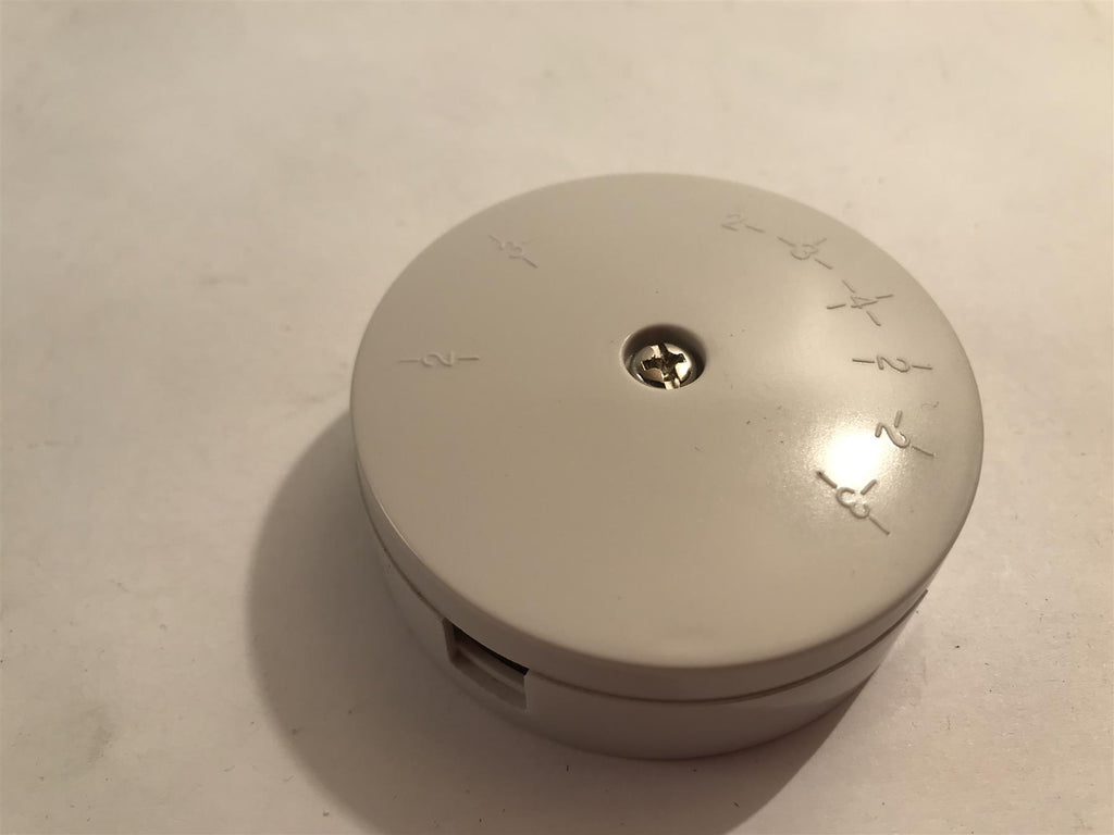 Selectric LGK825 Round Junction Box White 4 Terminal - 5 Amp