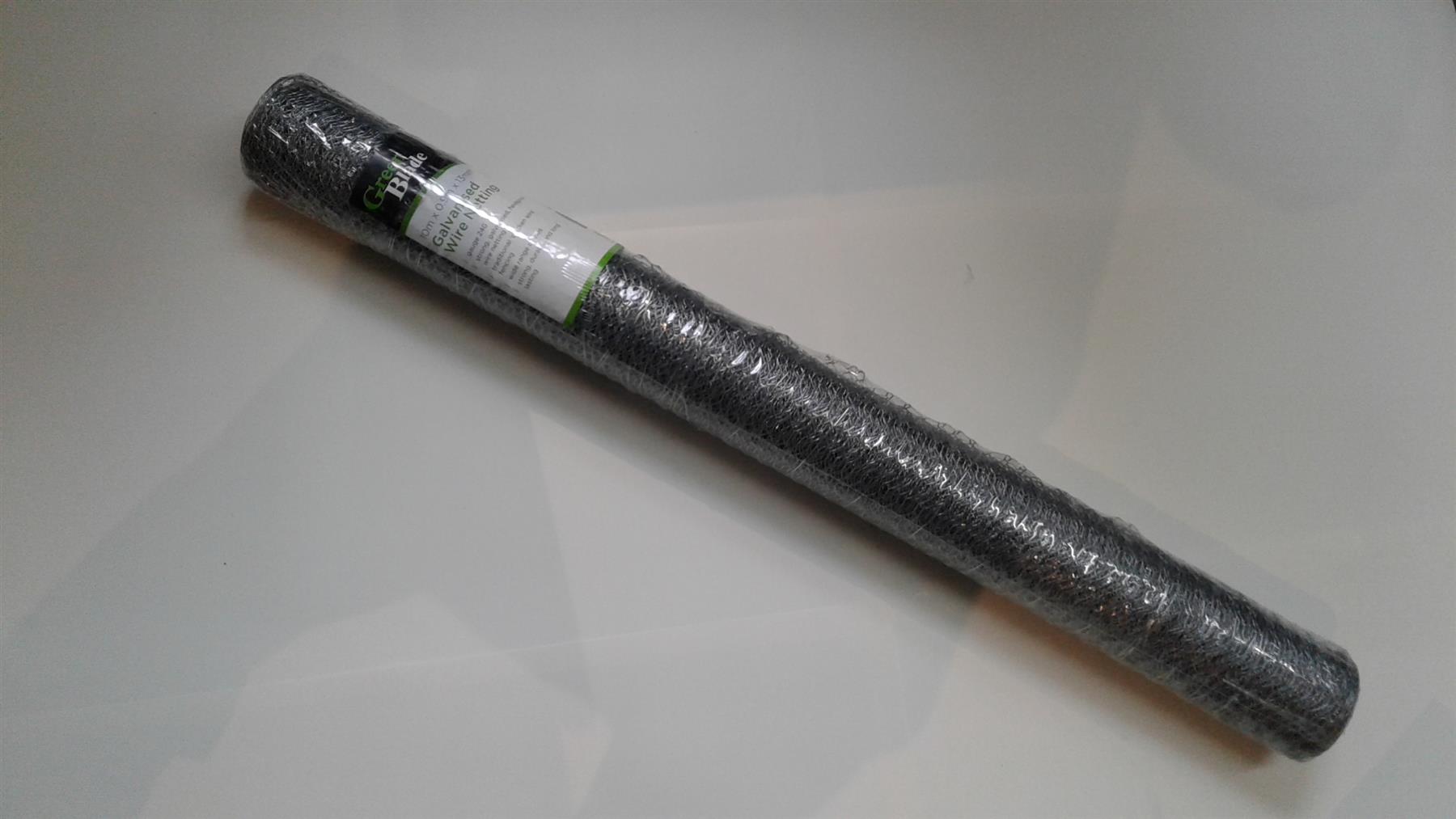 Galvanised Chicken Wire Netting Netting  10m x 0.9m x 13mm