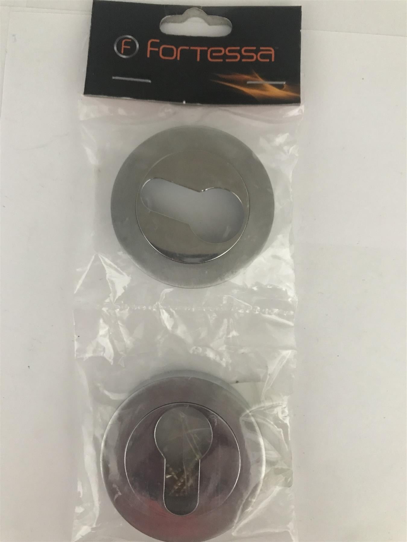 Fortessa Keyhole Escutcheon 51mm Satin Polished Chrome  FEESC-SPC 2 Pack