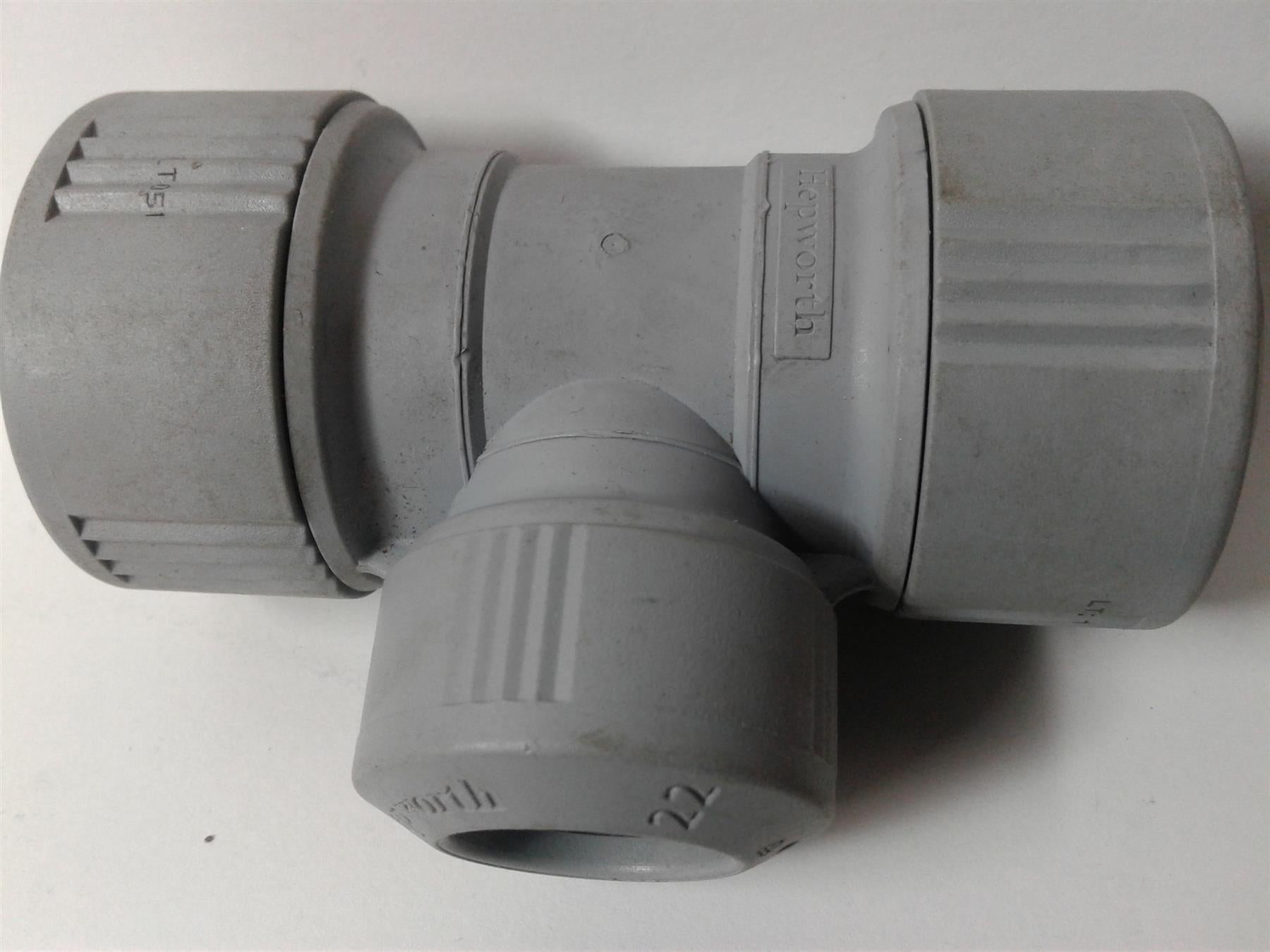 NEW HEPWORTH HEP2O 28mm REDUCING TEE PIPE FITTING (EACH) HD13/28