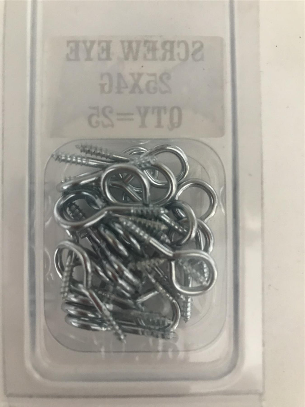 Screw In Eye Eyelet Hooks 25mm x 4g (Pack 25)