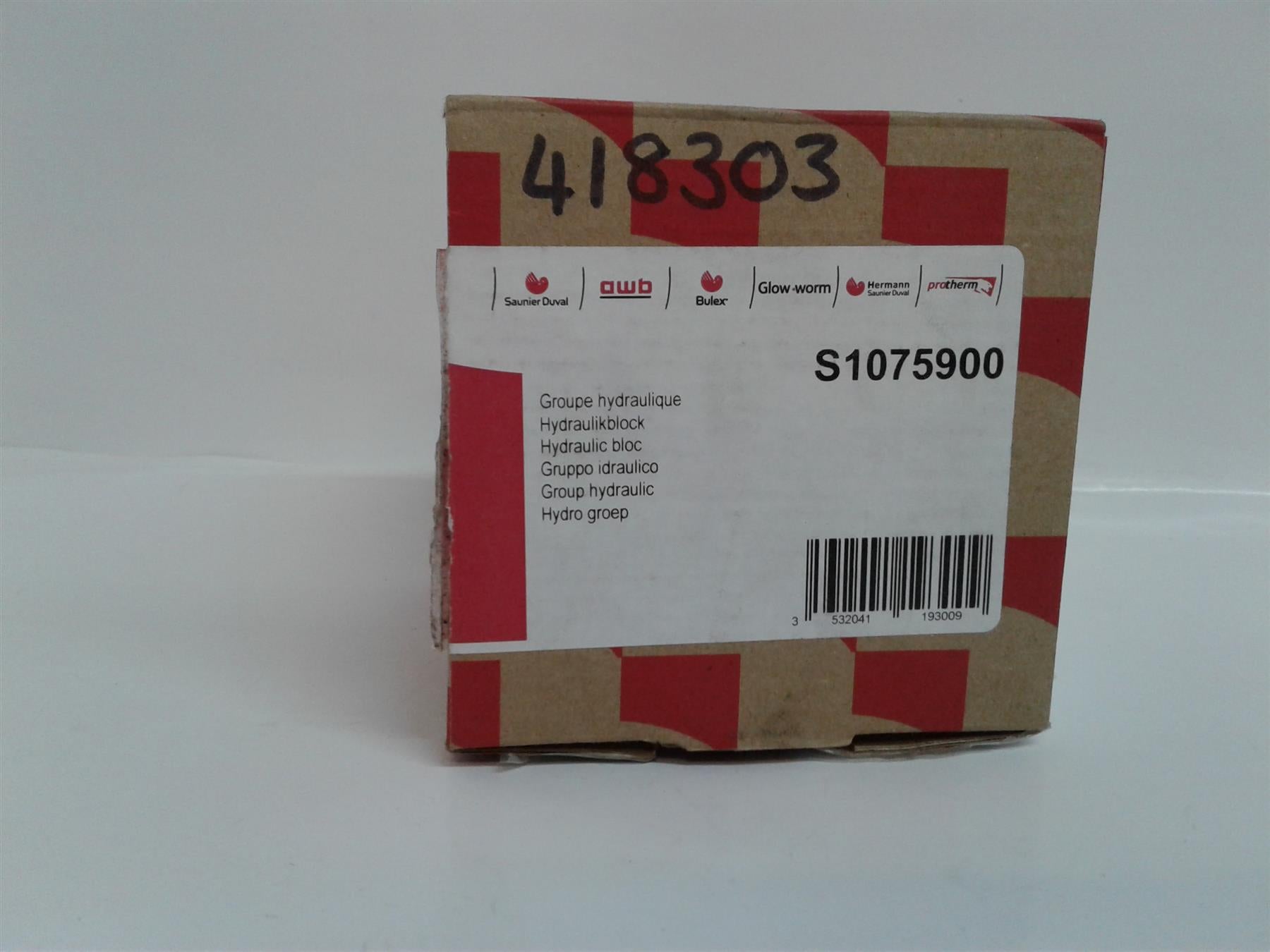 NEW Glow Worm S1075900 Hysraulic Block BODY ONLY