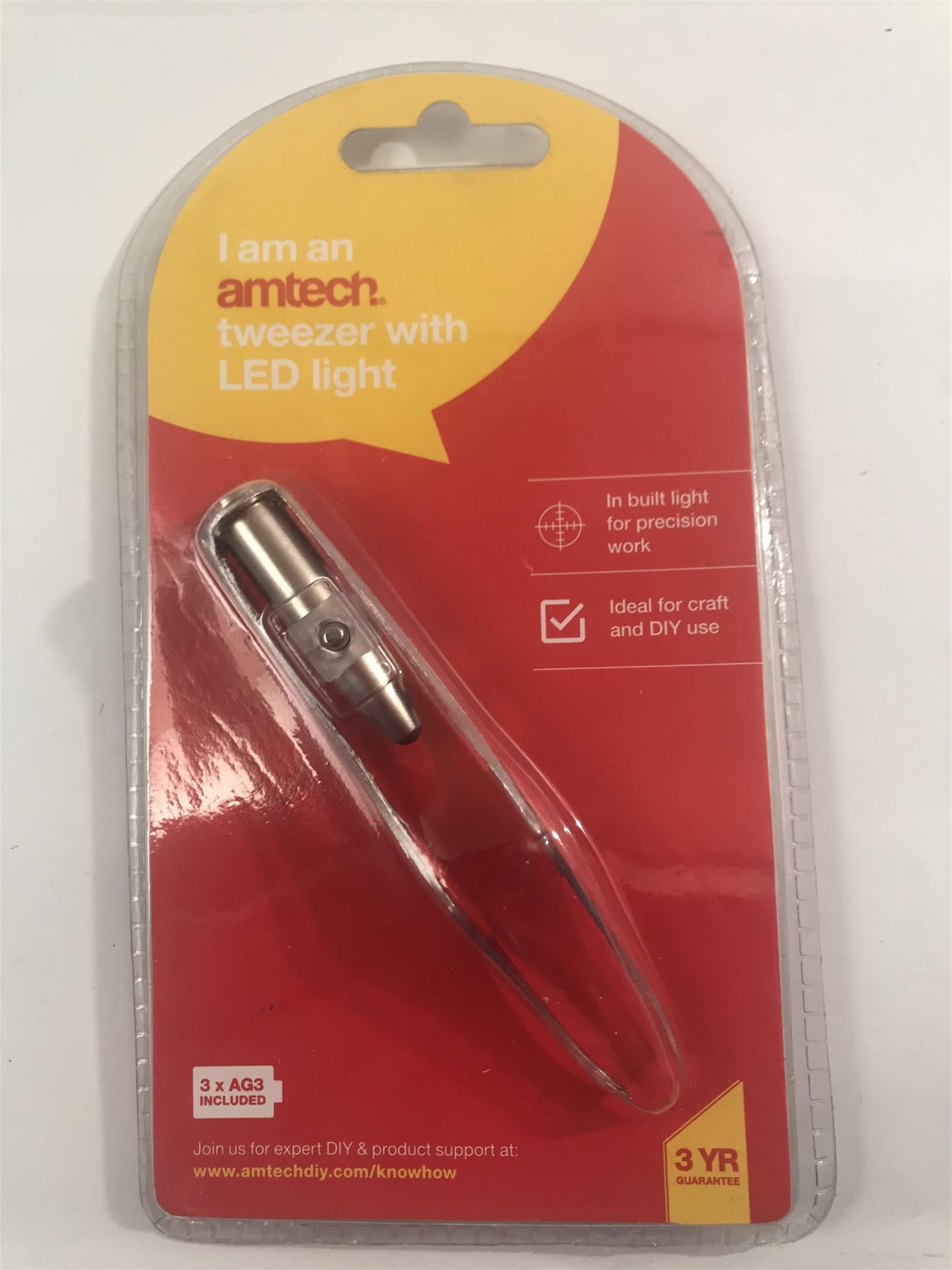 Amtech Tweezers With LED Light  R0390