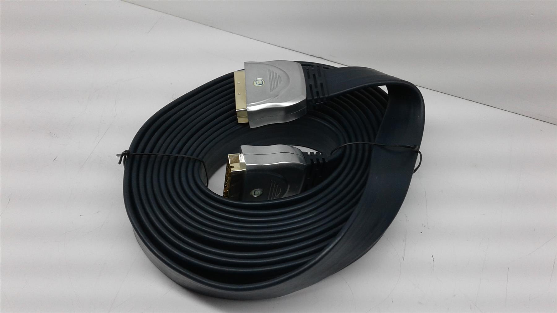 Skytronic 5.0m Audio/video gold connector scart lead 21 pins