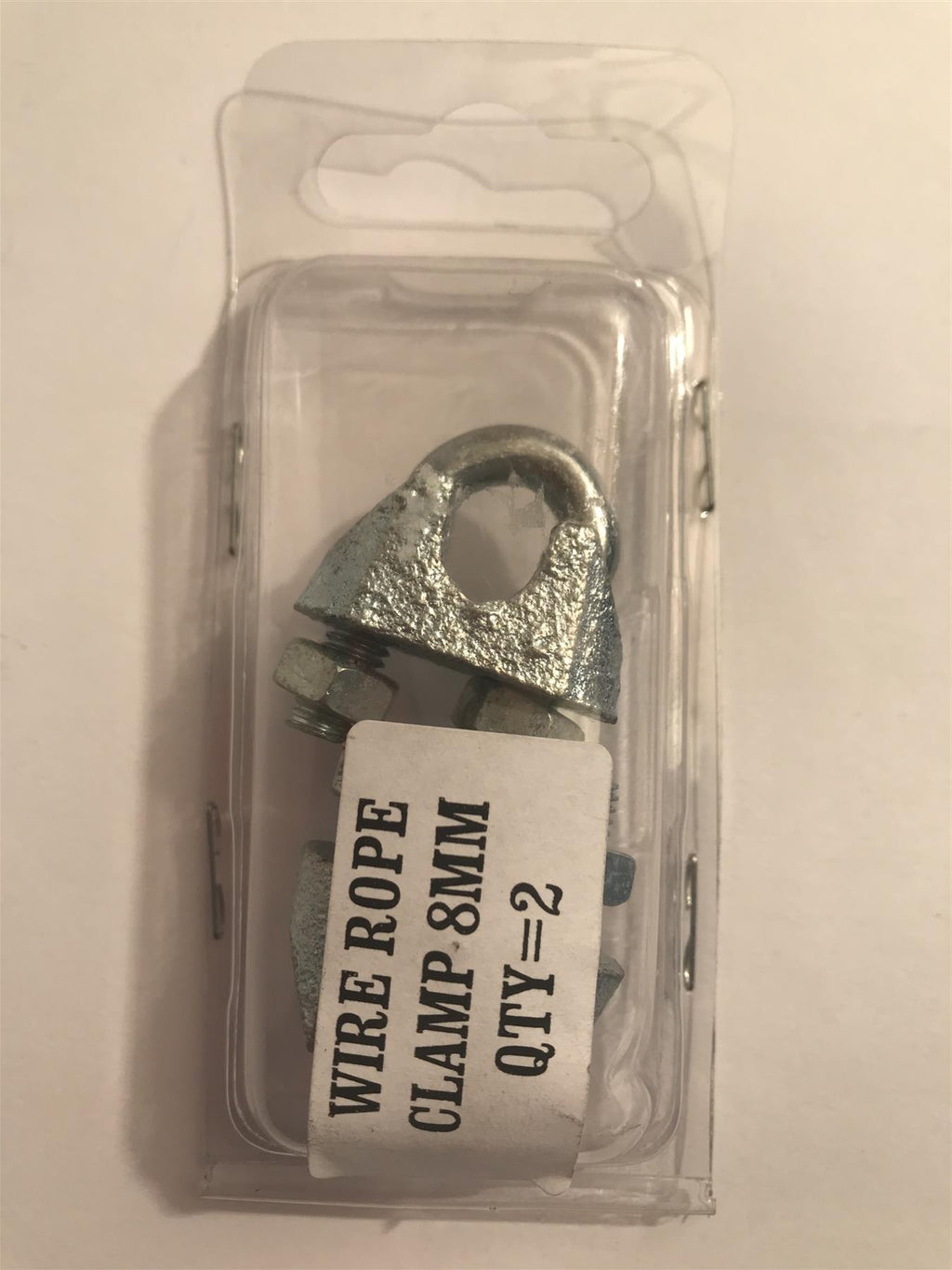 Wire Rope Clamp 8mm (2 Pack)