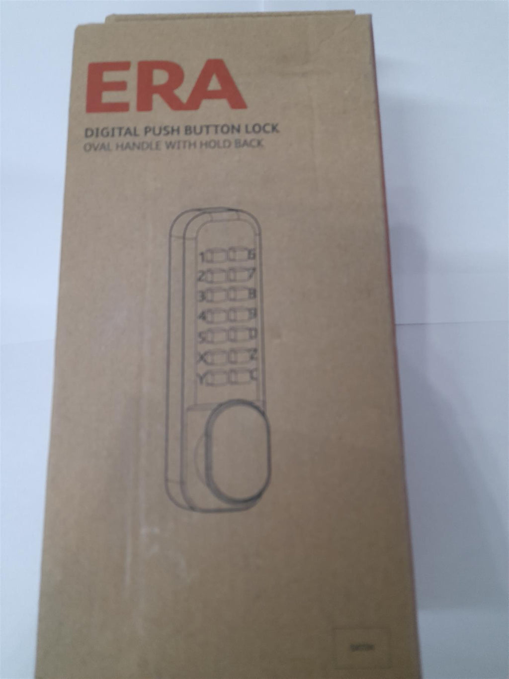 ERA PUSH BUTTON DIGITAL DOOR LOCK WITH HOLDBACK 3003-35-7