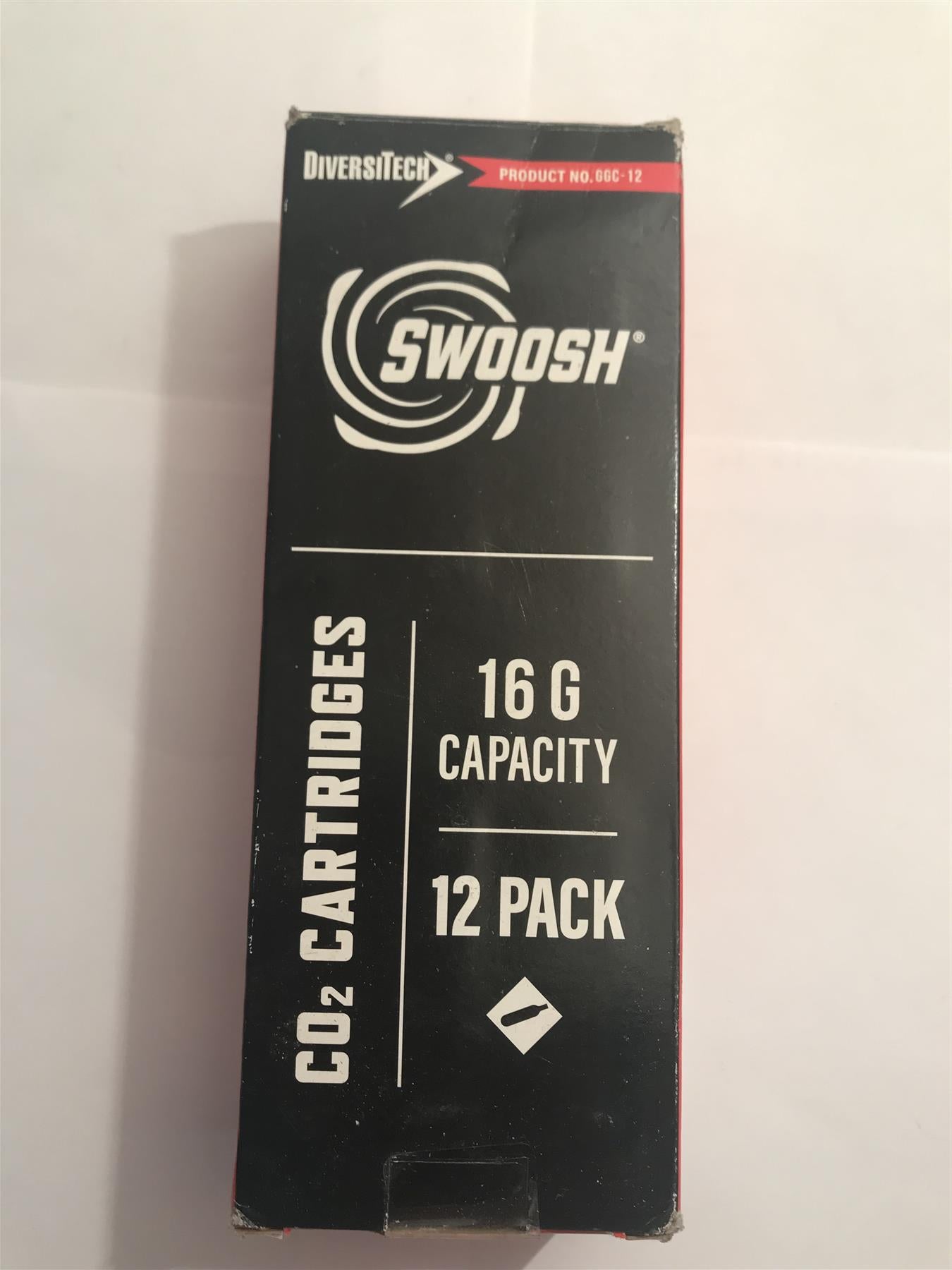 Diversitech Swoosh CO2 Cartridges, Pk12 GGC-12