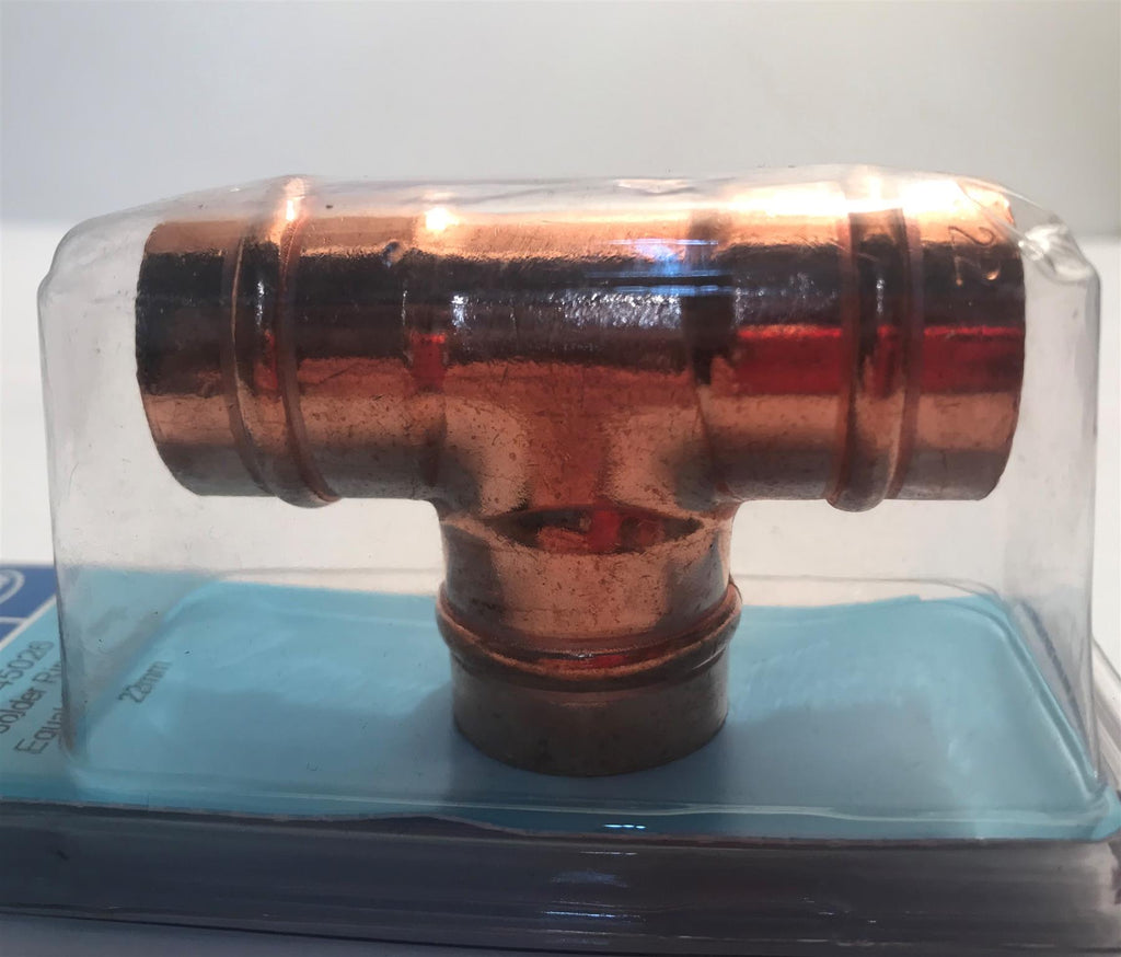 Plumb Best 22mm Copper Equal Tee Connector  45026