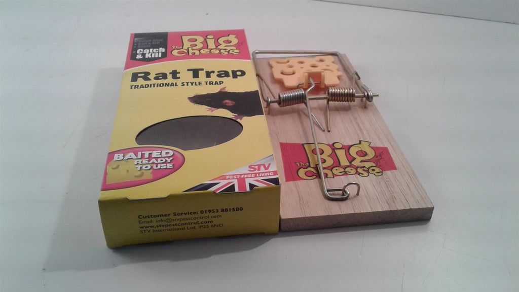 STV Traditional style wooden baited rat trap STV110