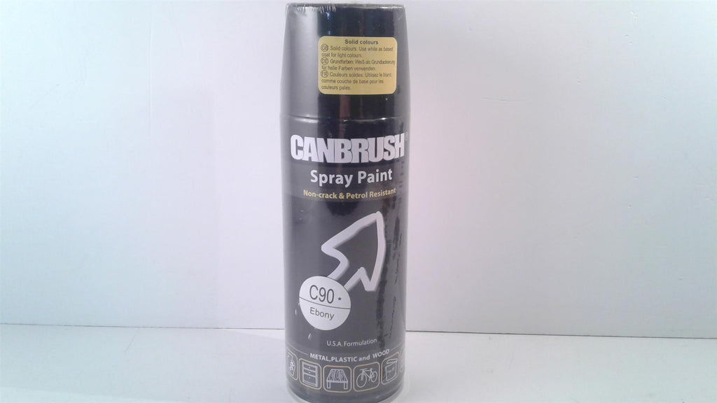 Canbrush Spray Paint C90* Ebony for metal, plastic and wood