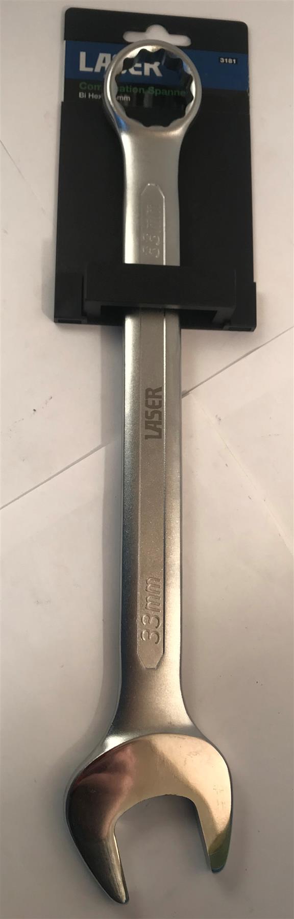 Laser Chrome Vanadium Combination Spanner 33mm  3181