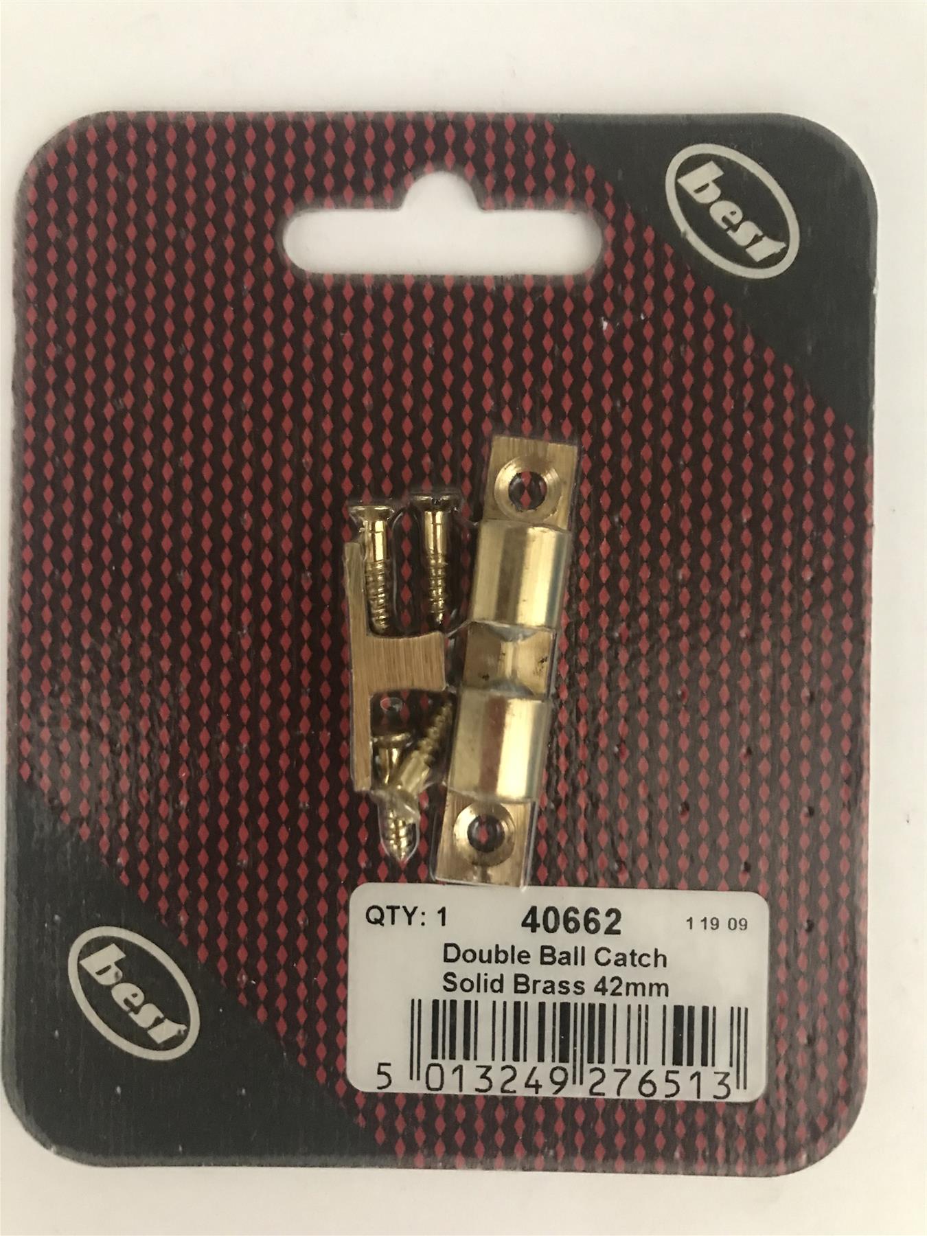 Best Double Ball Catch Solid Brass 42mm  40662