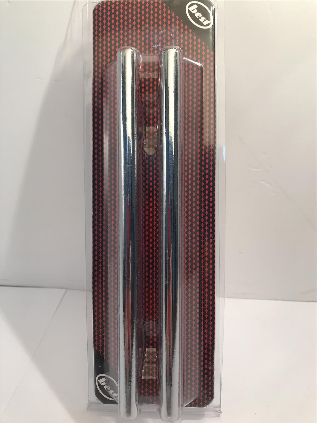 T Bar Cabinet Door Handles Bright Chrome 2 Pack 96mm