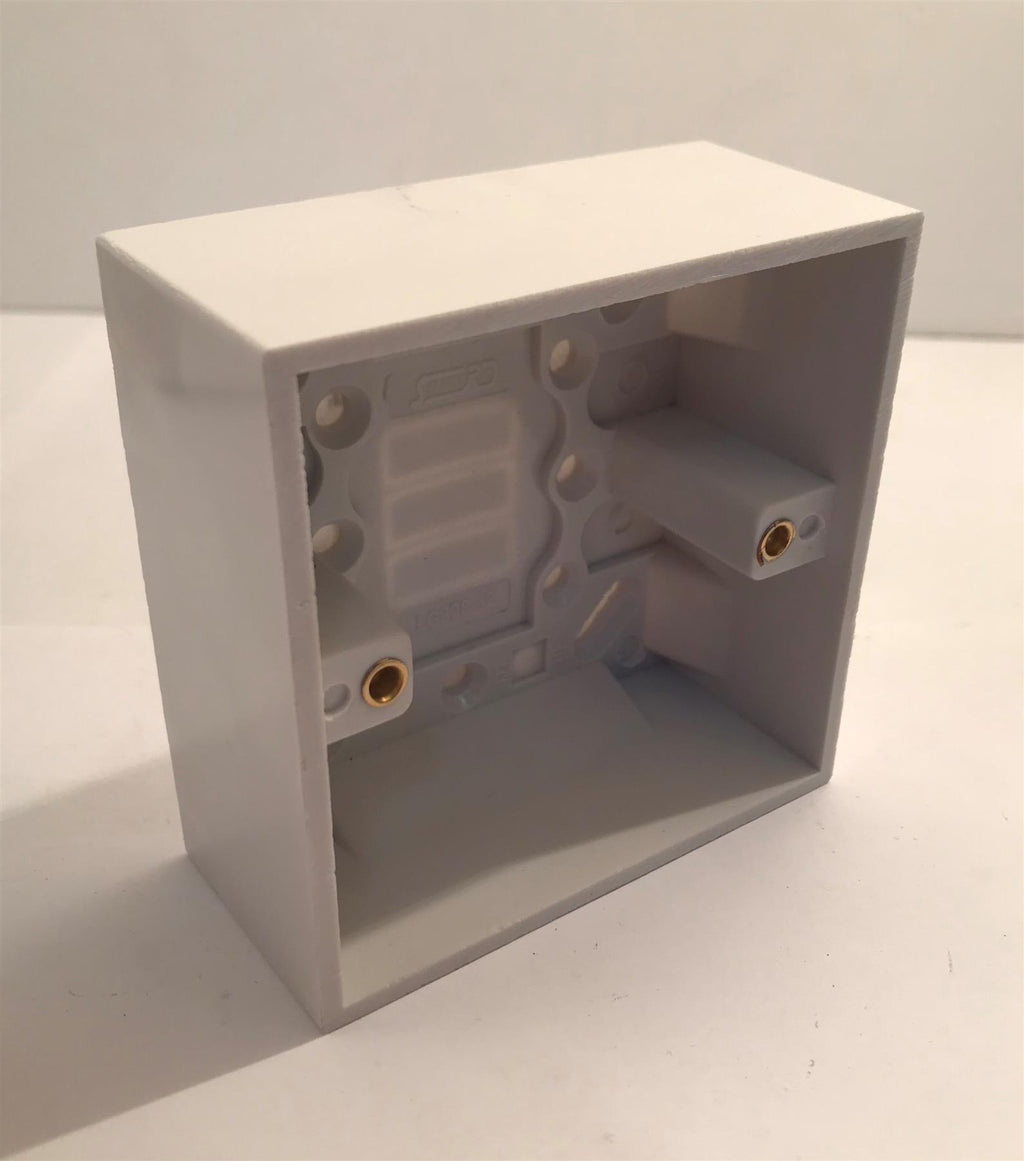 Selectric 1 Gang 40mm Deep Surface Pattress Box  LG828-32