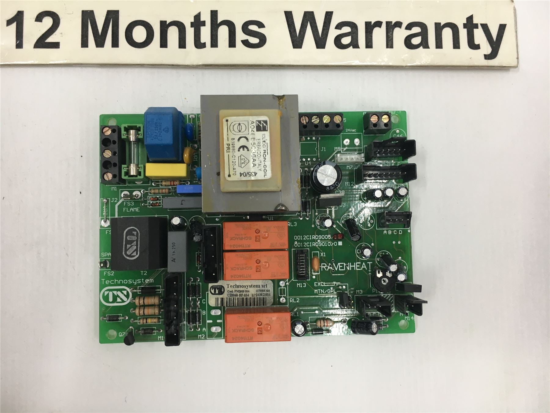 Ravenheat Ignition 0012Cir09005/1 TYPE 1 Mk2 pcb 12m warranty