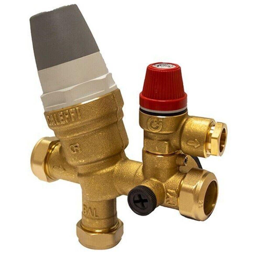 Caleffi 061-388-0801 22mm 1 Piece O-Ring Type Multibloc 3/6 Bar 535001