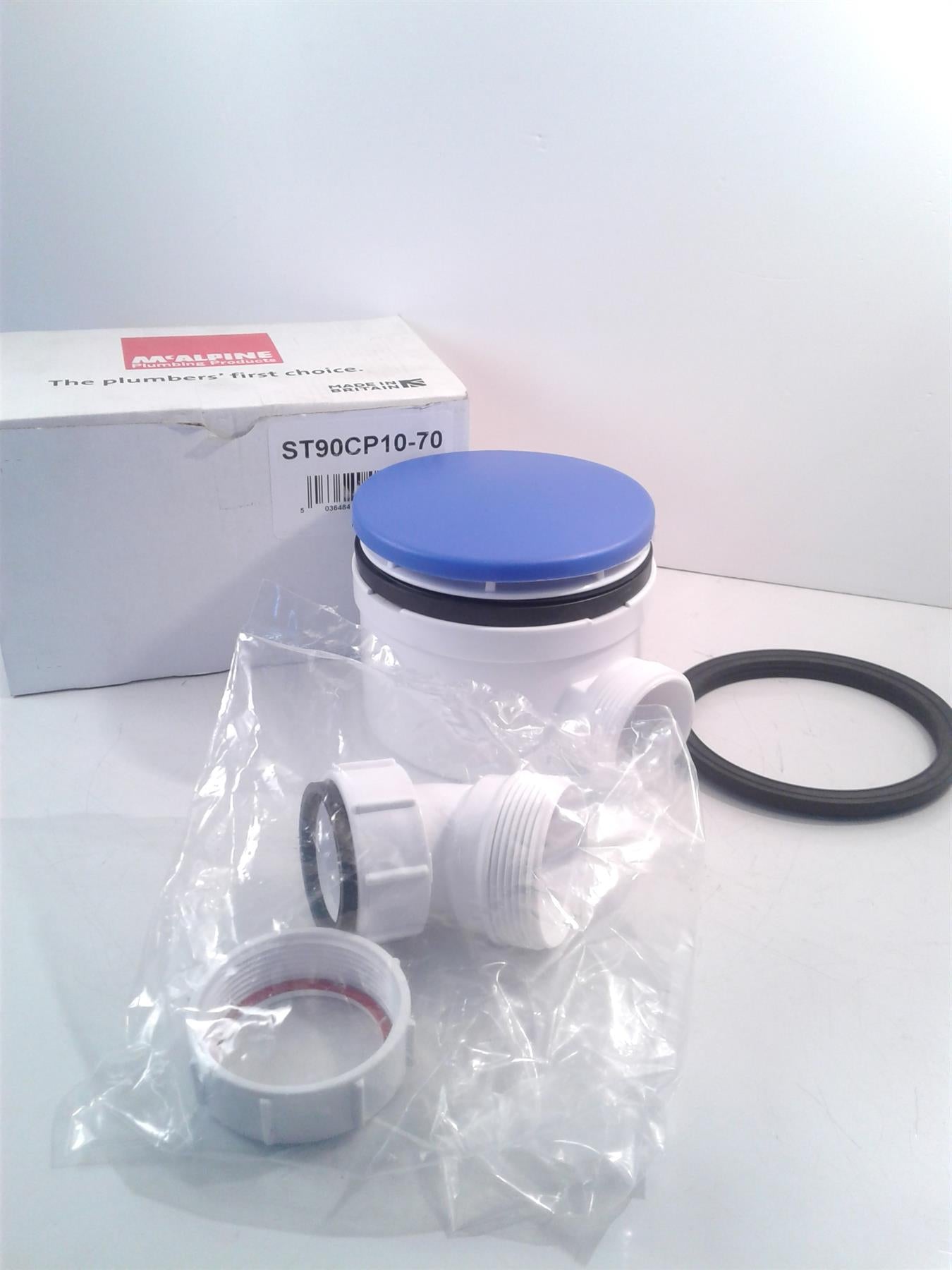 McAlpine Shower Trap Chrome NEW 90x50mm Water Seal 1½" Outlet ST90CP10-70