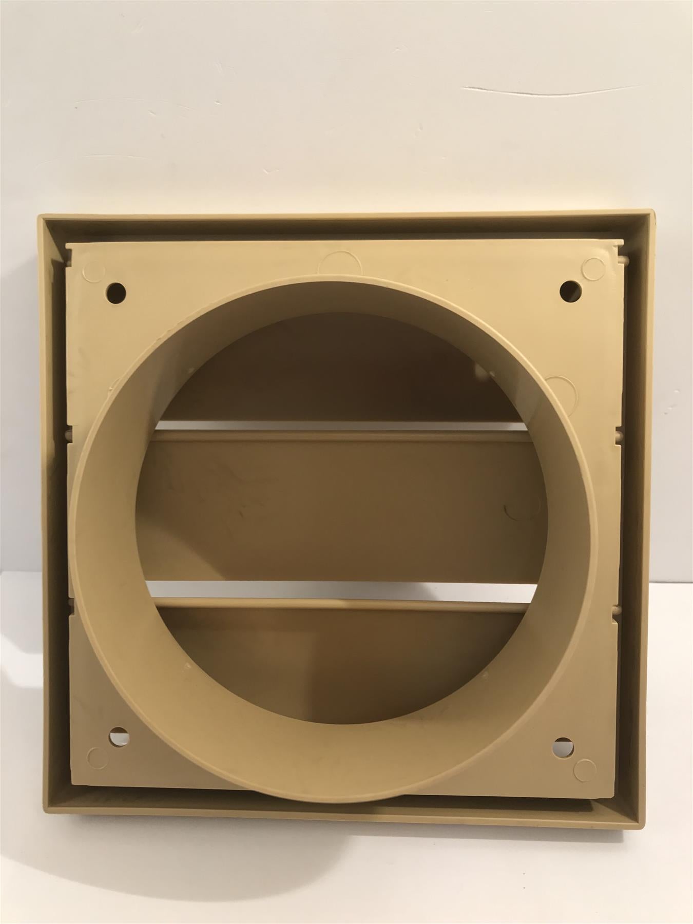 Buff 4" Gravity Flap Wall Outlet Grille Air Vent T4MF