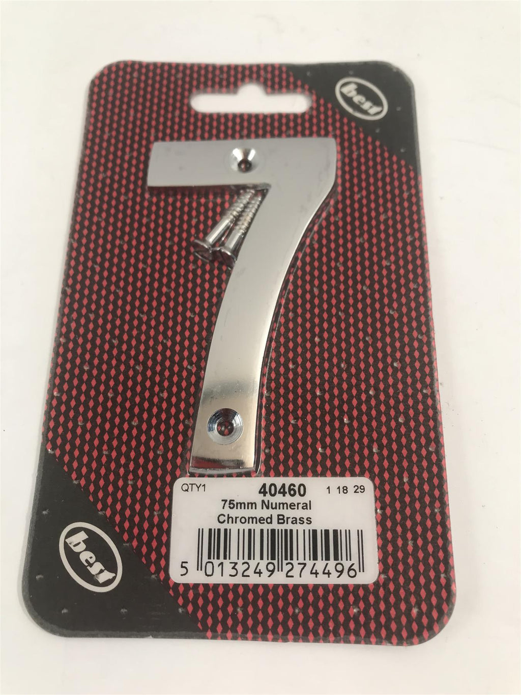 Best 75mm 3" Chromed Brass No. 7  with screws  -   40460