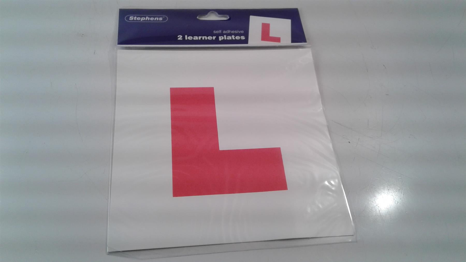 Stephens Self Adhesive Learner Plates Red (2 Pack)PK2