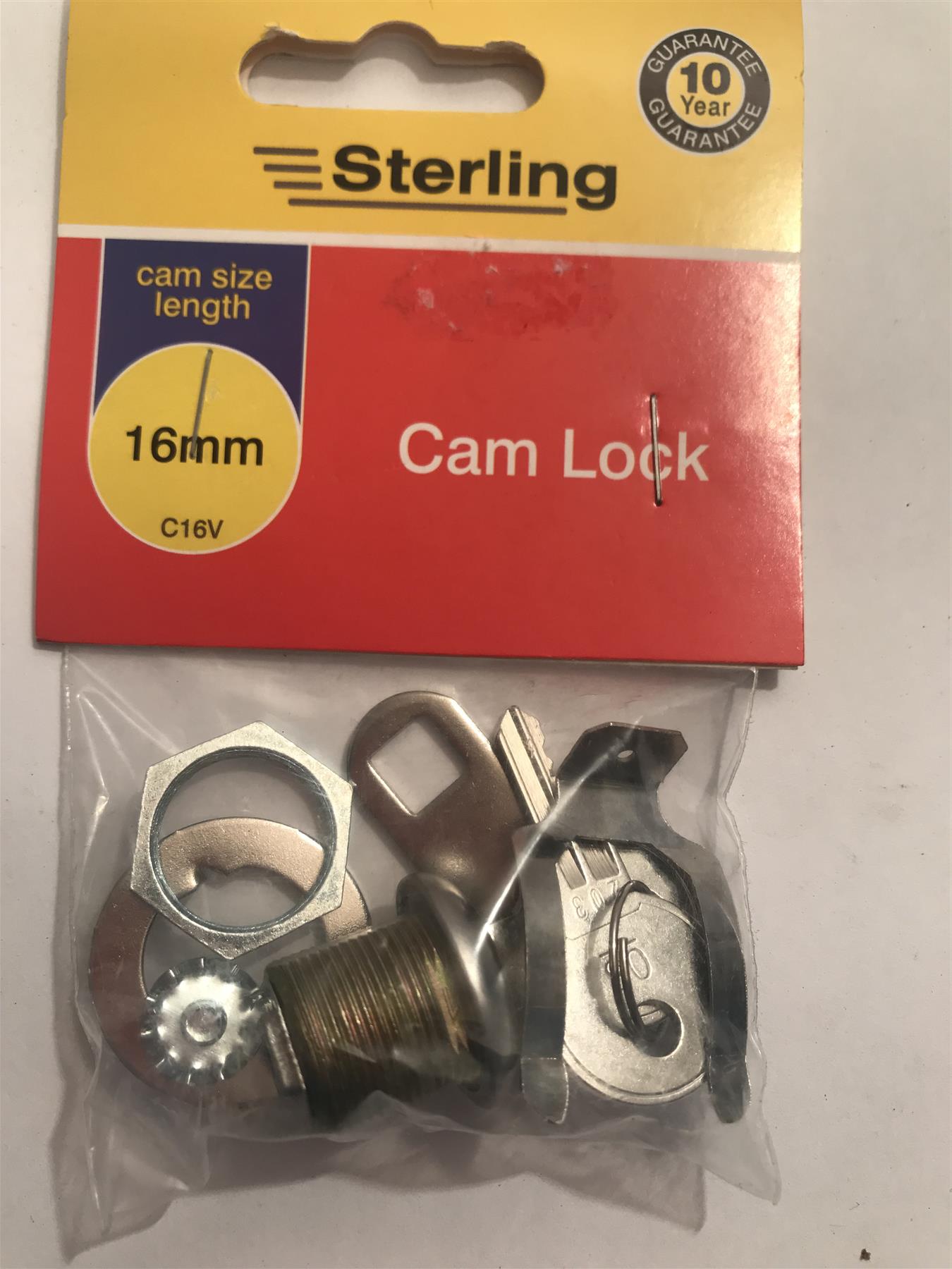 Sterling Cam Lock 16mm C16V