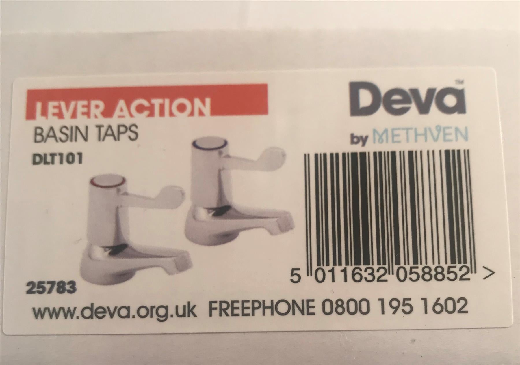 Deva DLT101 Lever Action Basin Tap