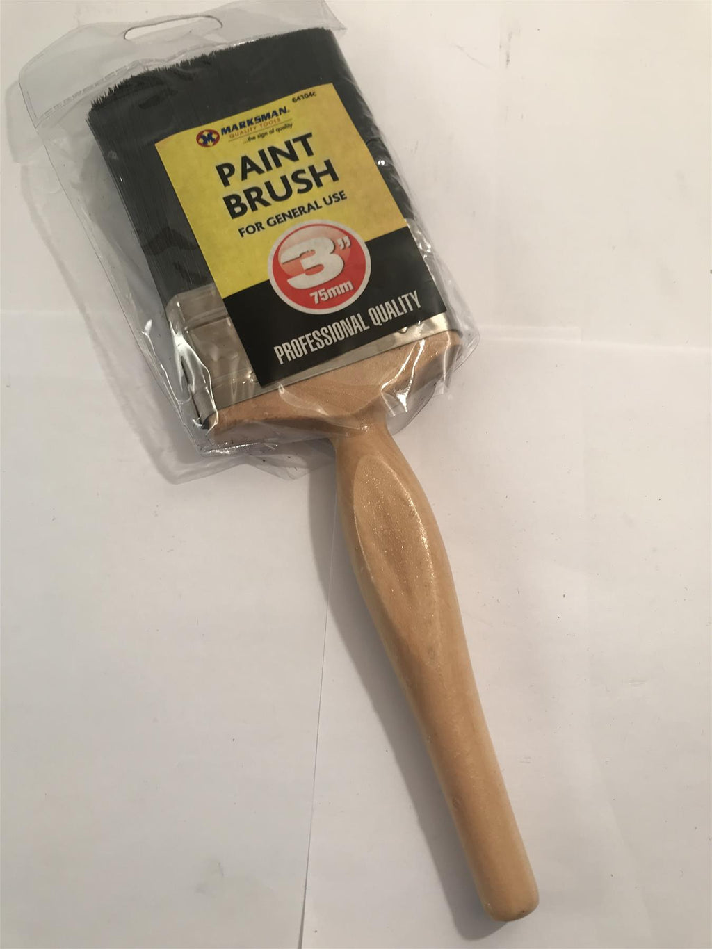 Marksman 3'' (75mm) Professional Quality Paint Brush with Wooden Handle 64104c