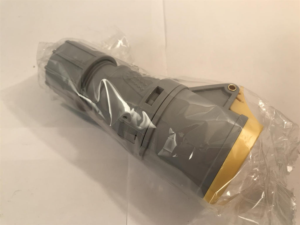 HTCN 16A 110V Yellow 3 Pin Female Industrial Plug Socket IP44