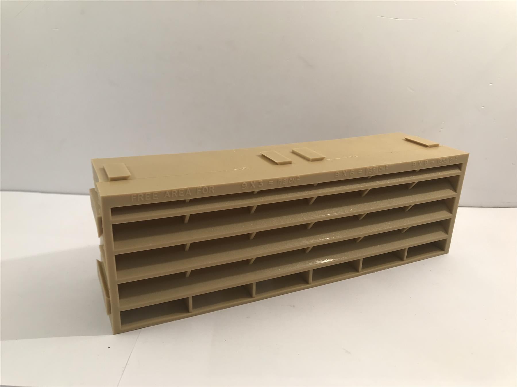 9" x 3" Buff Interlocking Air Brick