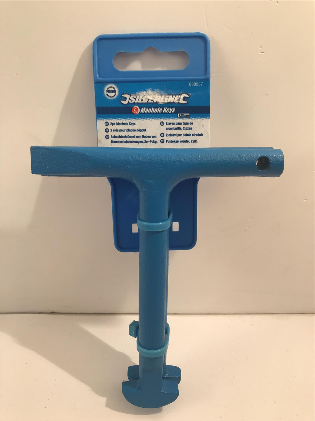 Genuine Silverline Manhole Keys 2pk 125mm 868537
