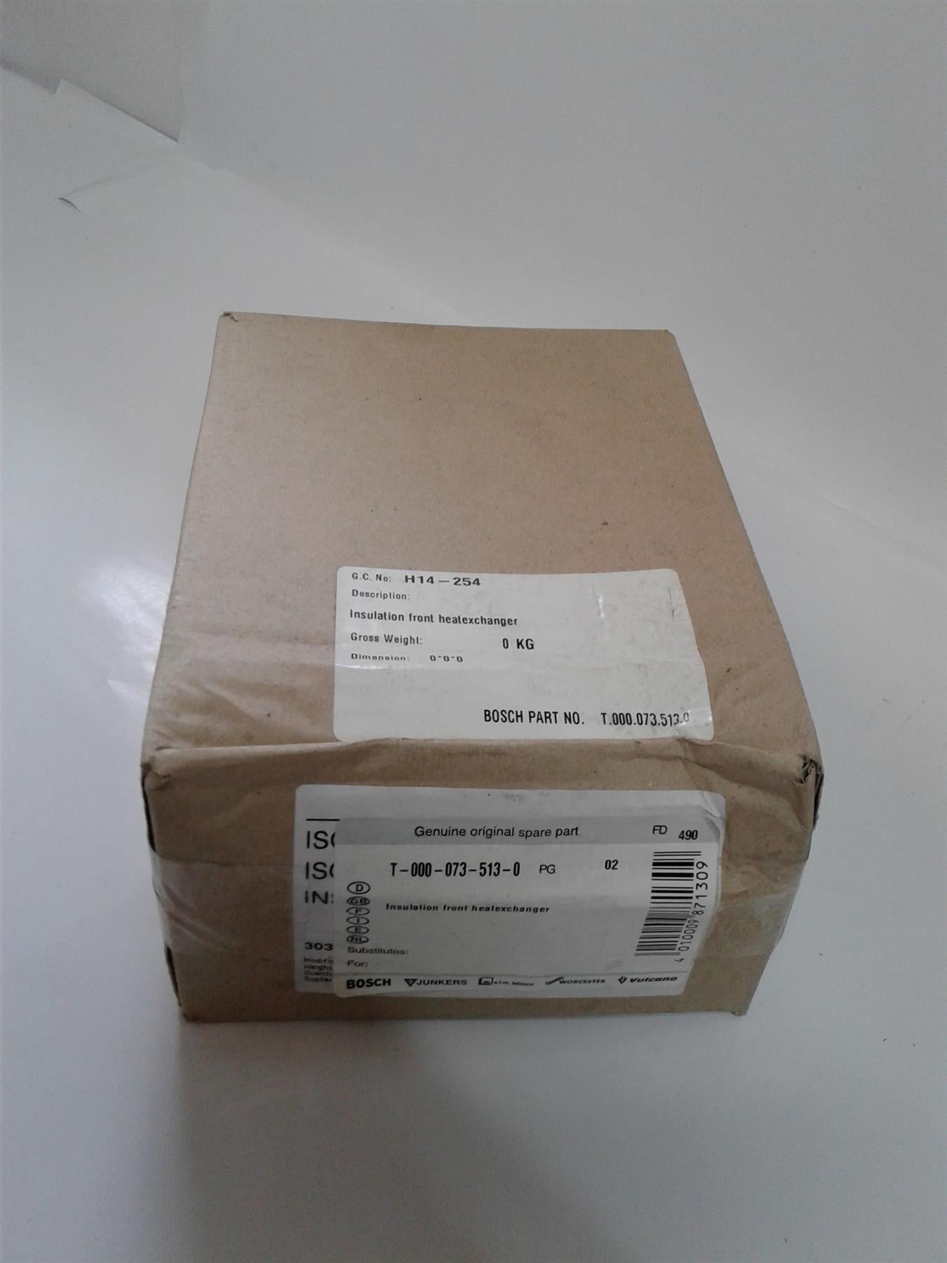 NEW WORCESTER T0000735130 INSULATION FRONT HEATEXCHANGER NOW USE 2241919