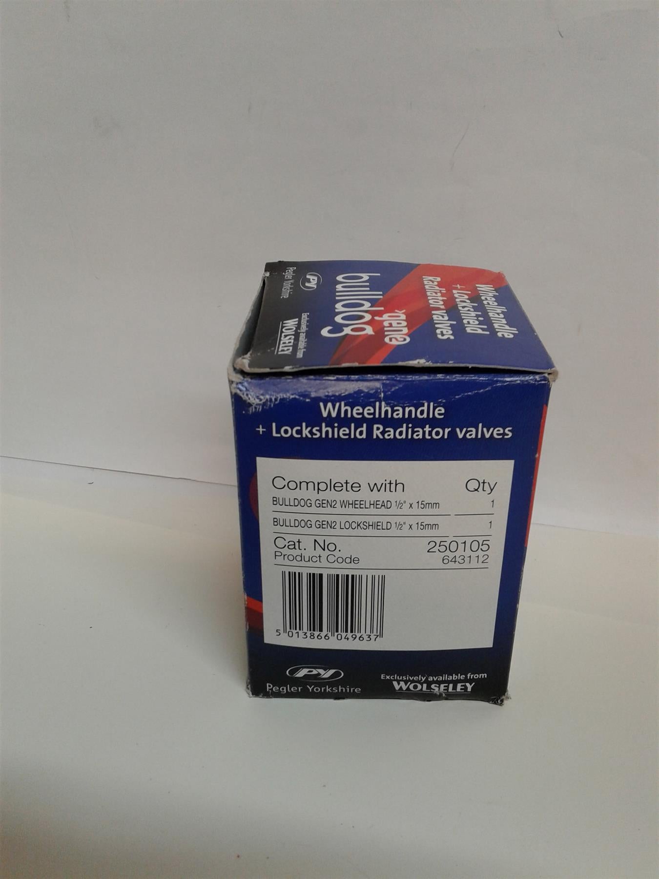 New Bulldog wheelhead and lockshield manual valve pack 15mm