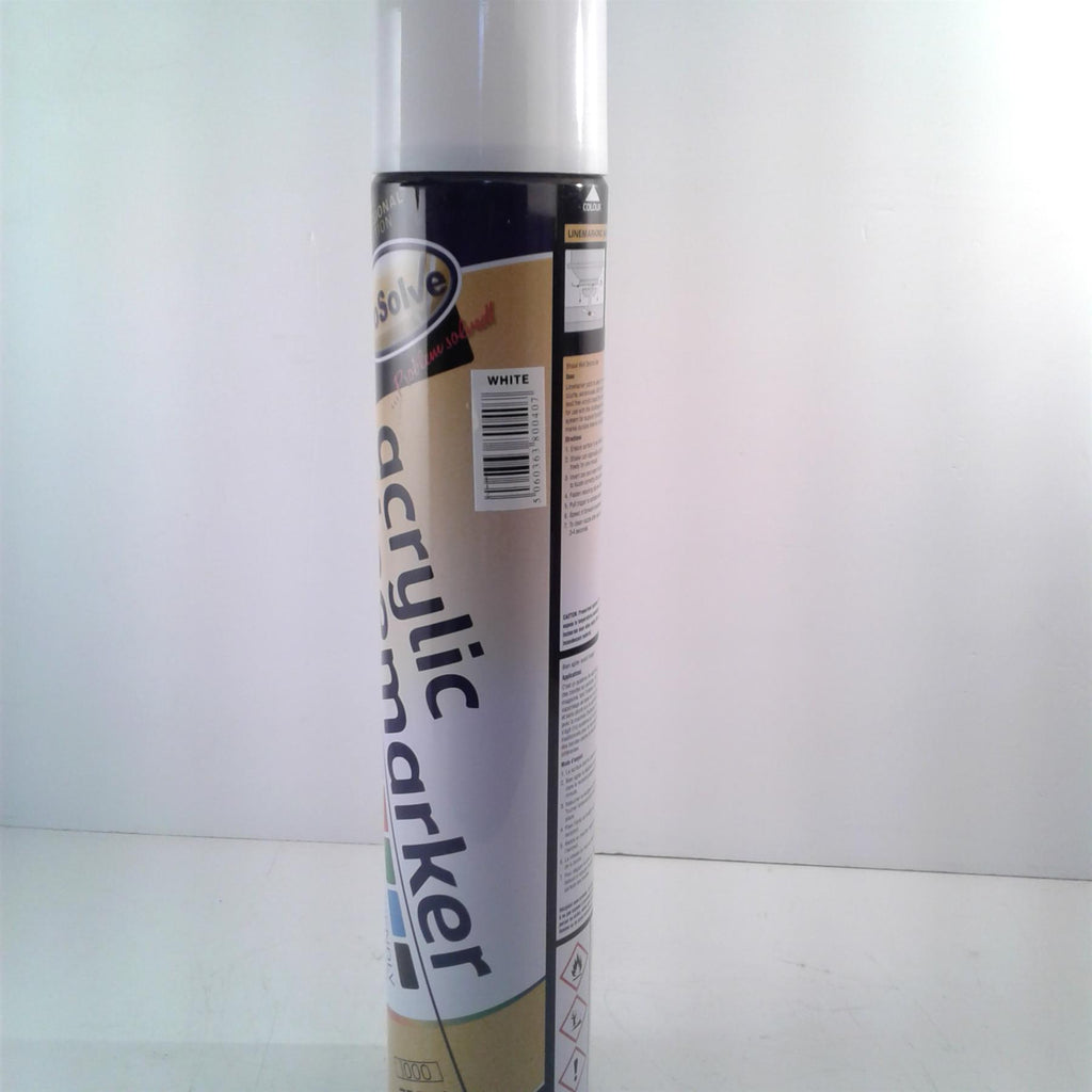 Prosolve White Acrylic Linemarker Xylene Free 750ml