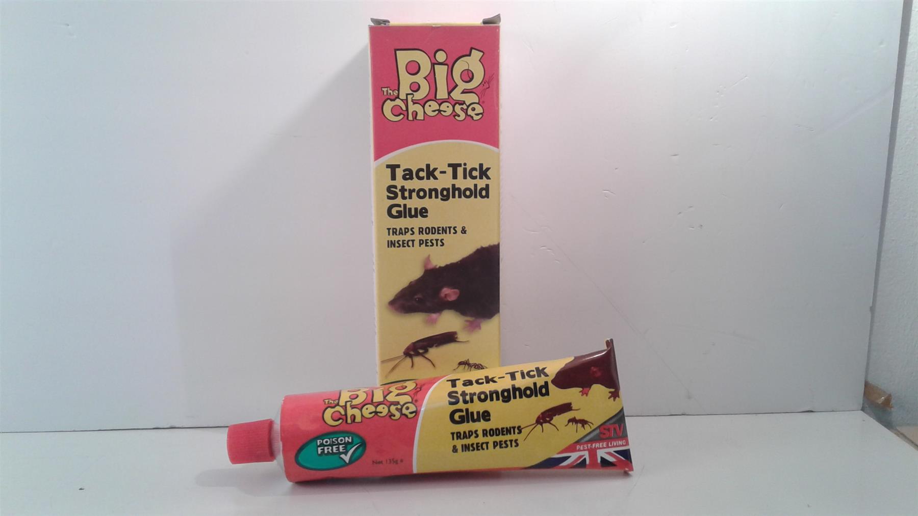 The Big Cheese Tack-Tick Stronghold Traps Rodents, Mouse Rats Insect Pests